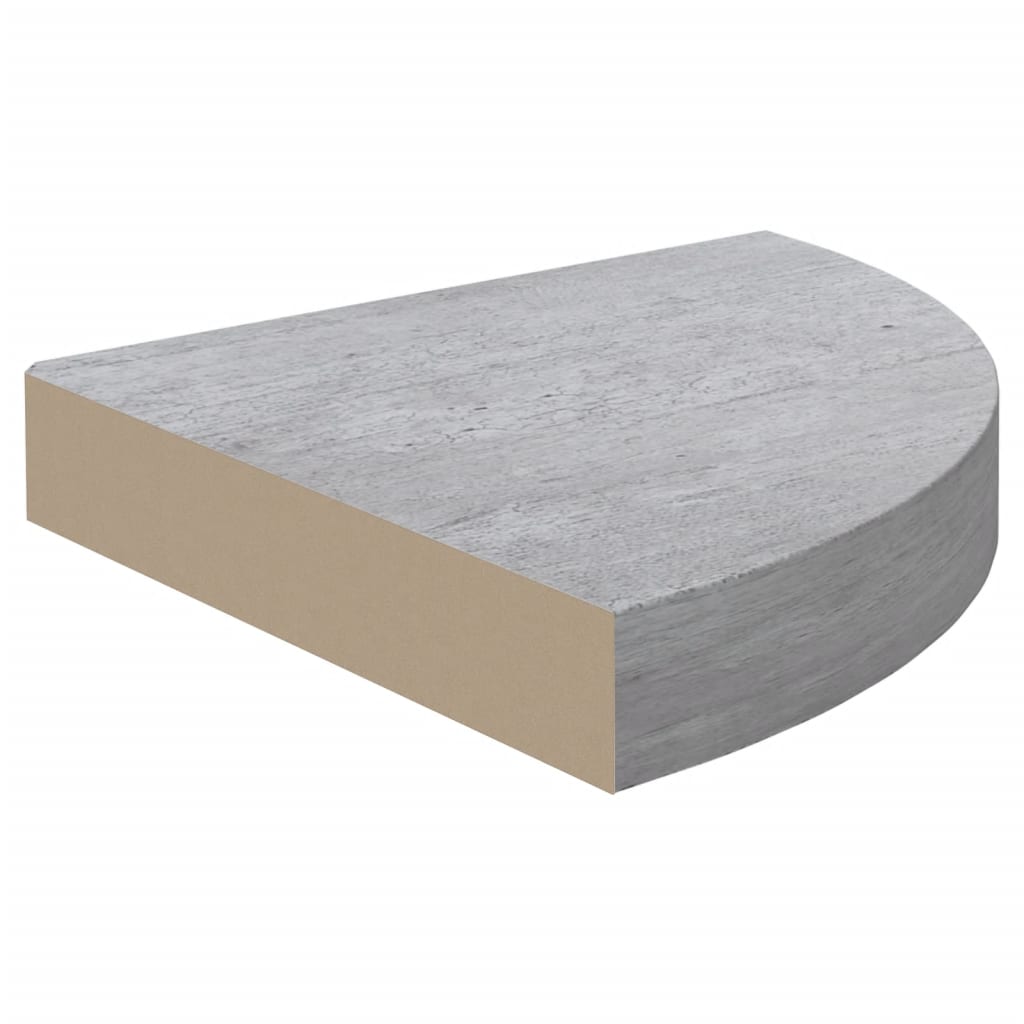 Seinäkulmahylly betoninharmaa 35x35x3,8 cm MDF - Sisustajankoti.fi