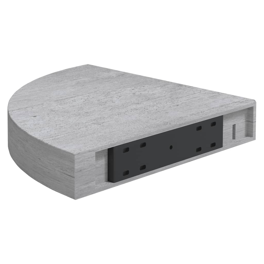 Seinäkulmahylly betoninharmaa 35x35x3,8 cm MDF - Sisustajankoti.fi