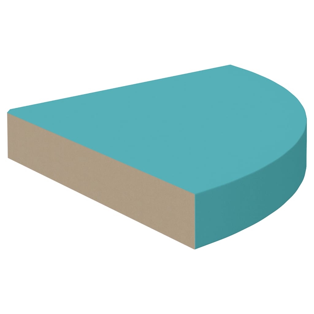 Seinäkulmahyllyt 2 kpl sininen 35x35x3,8 cm MDF - Sisustajankoti.fi