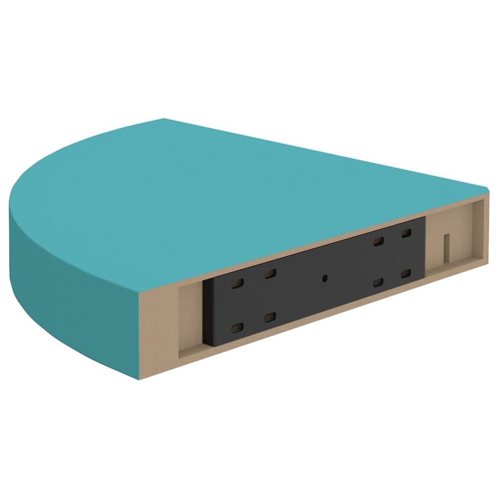Seinäkulmahyllyt 2 kpl sininen 35x35x3,8 cm MDF - Sisustajankoti.fi