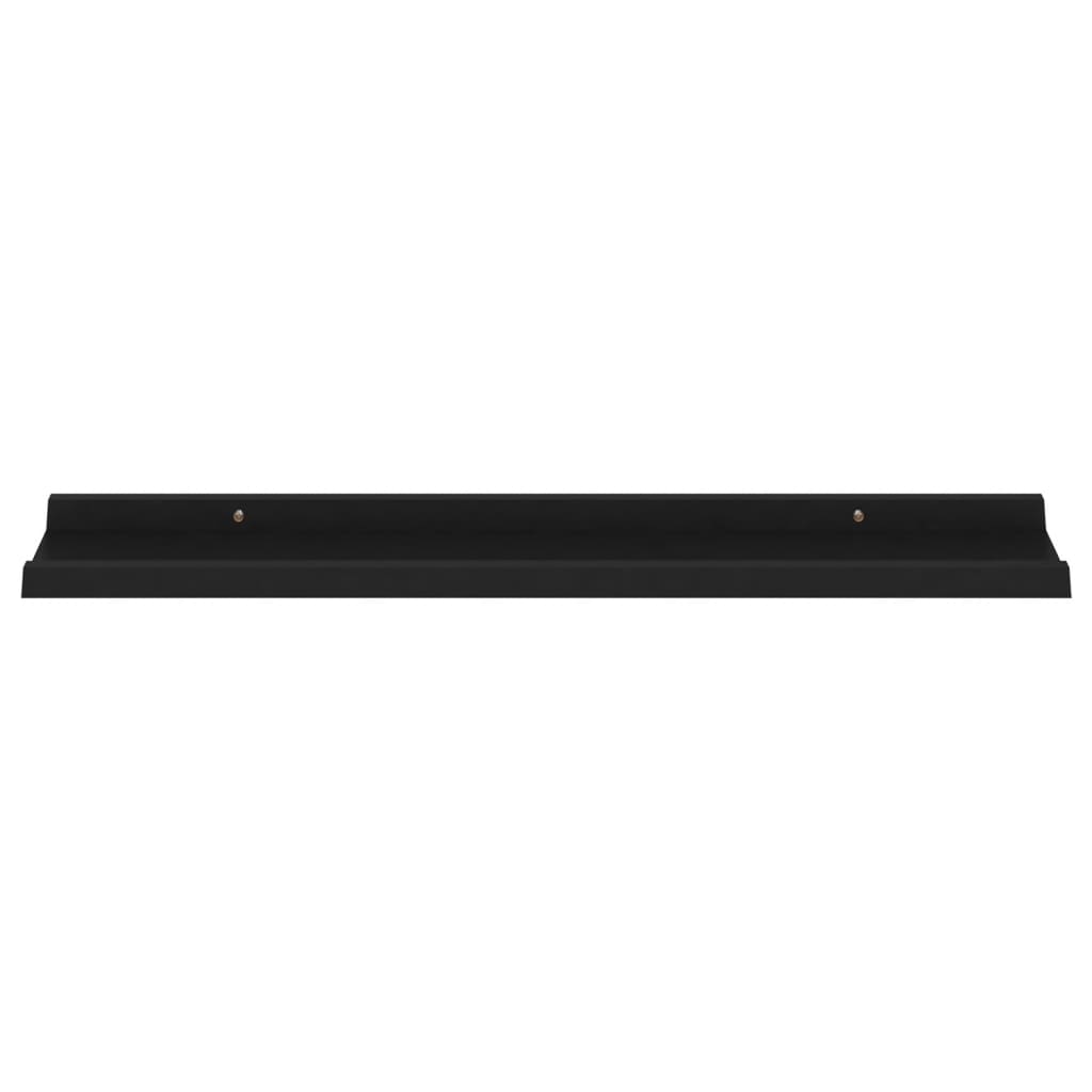 Seinähyllyt 4 kpl musta 80x9x3 cm - Sisustajankoti.fi