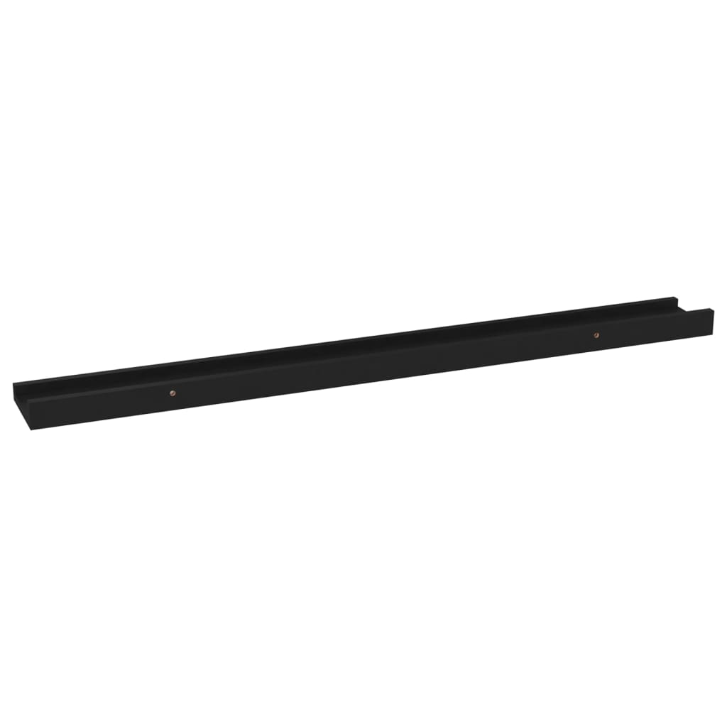 Seinähyllyt 4 kpl musta 80x9x3 cm - Sisustajankoti.fi