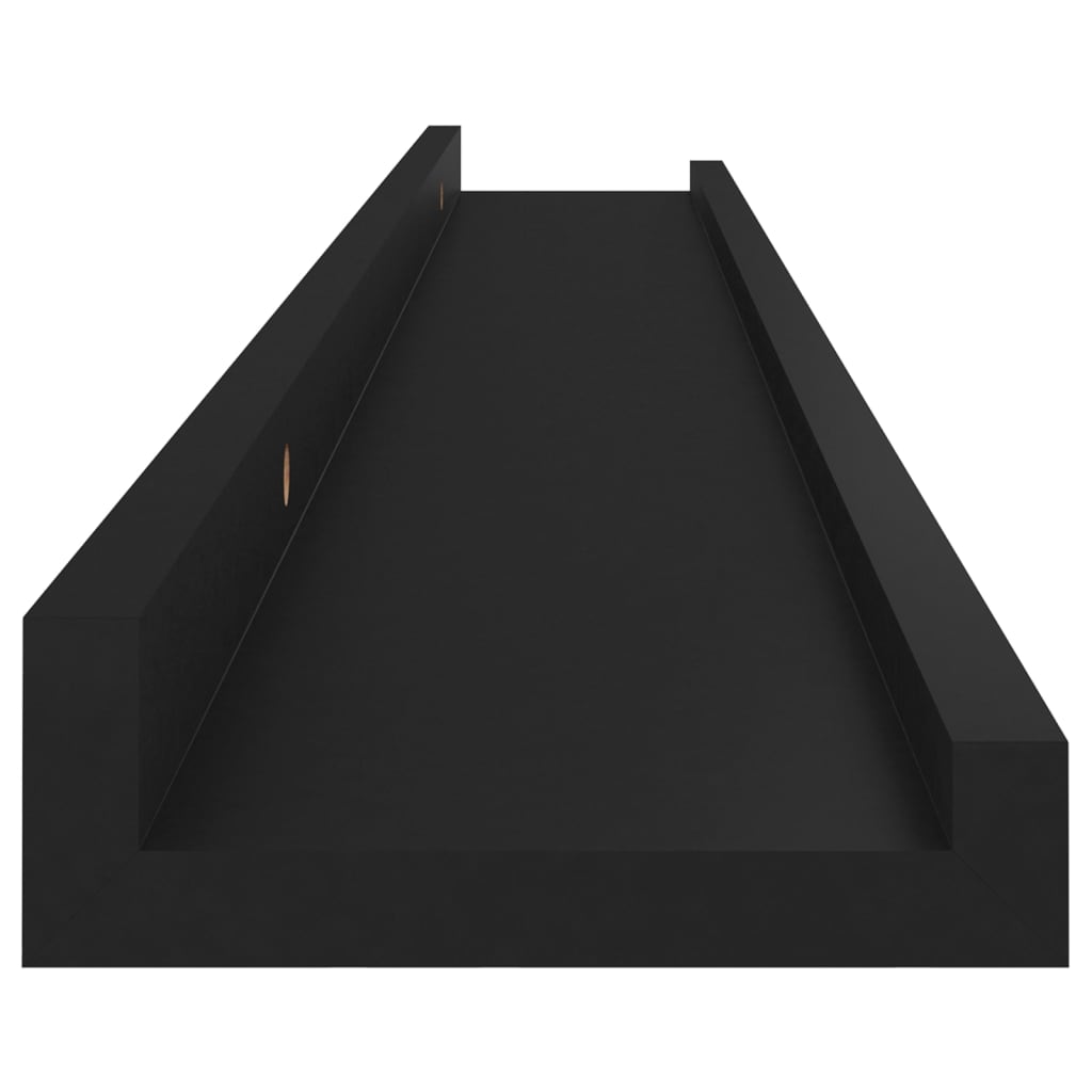 Seinähyllyt 4 kpl musta 80x9x3 cm - Sisustajankoti.fi