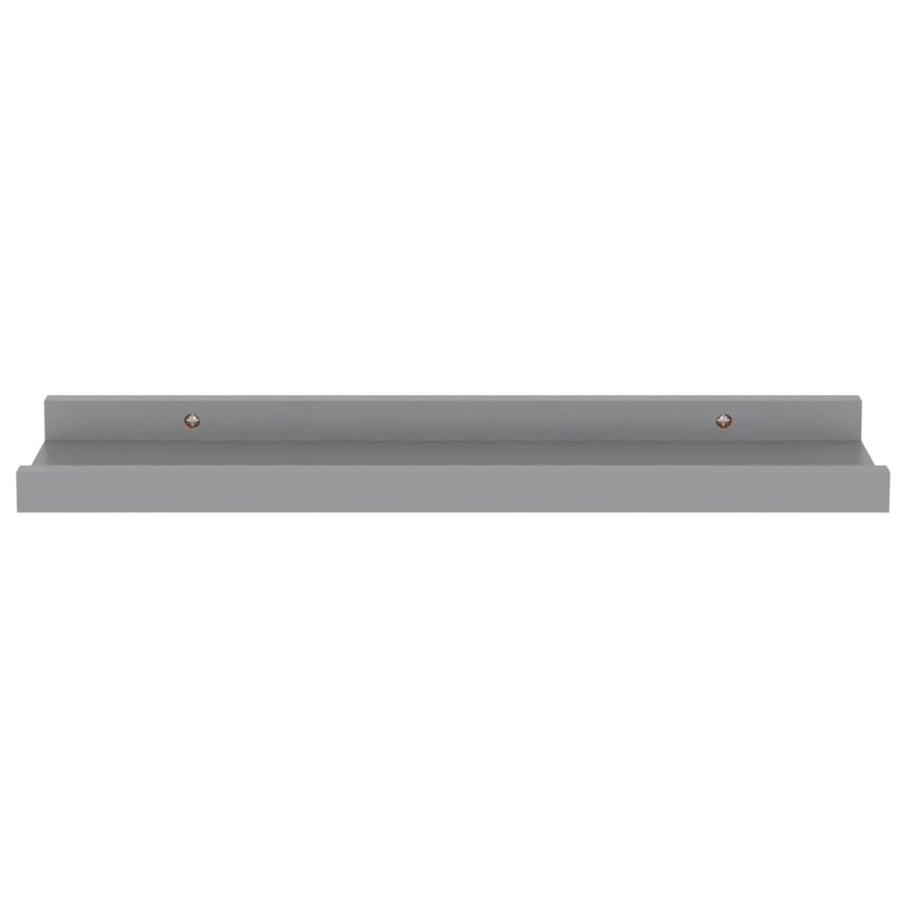Seinähyllyt 4 kpl harmaa 40x9x3 cm - Sisustajankoti.fi