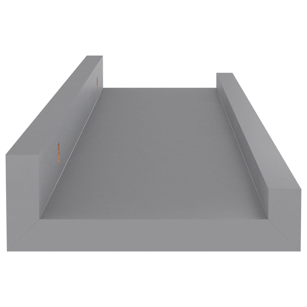 Seinähyllyt 4 kpl harmaa 40x9x3 cm - Sisustajankoti.fi