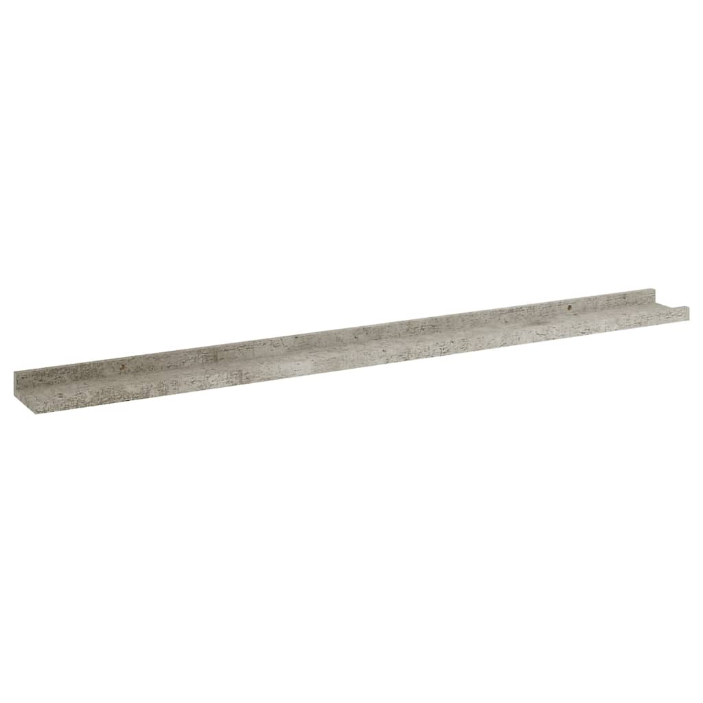 Seinähyllyt 4 kpl betoninharmaa100x9x3 cm - Sisustajankoti.fi