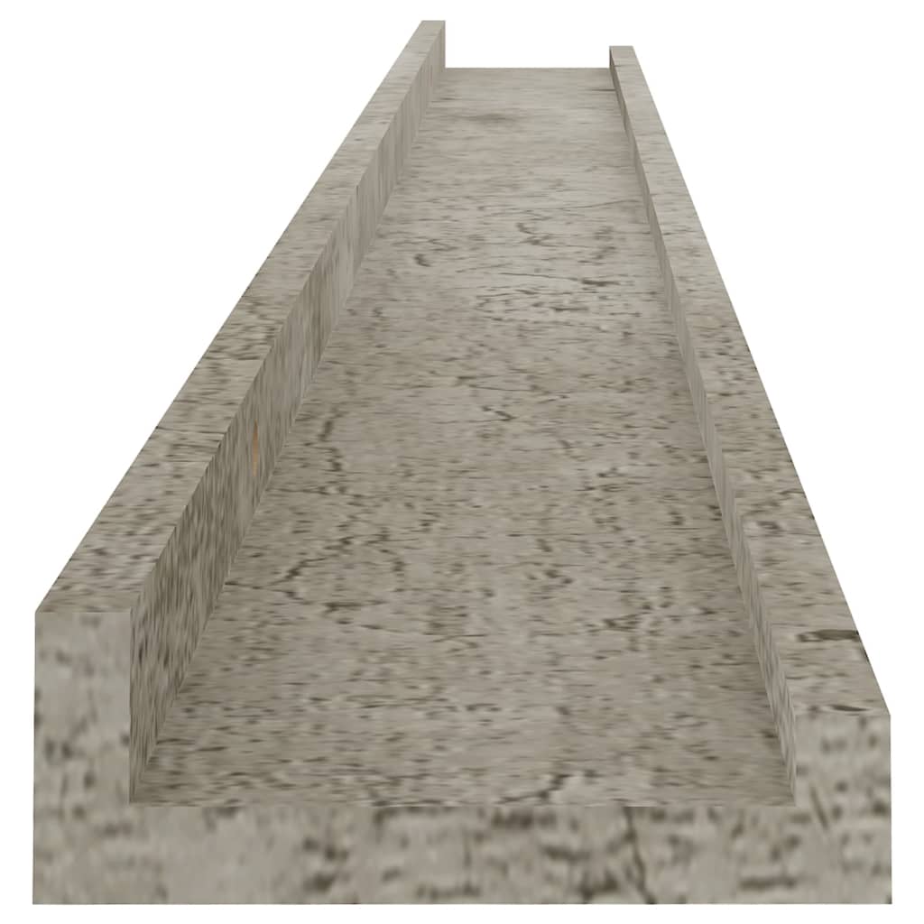 Seinähyllyt 4 kpl betoninharmaa100x9x3 cm - Sisustajankoti.fi