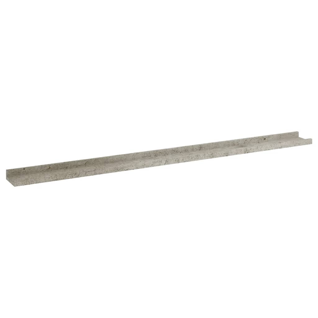 Seinähyllyt 4 kpl betoninharmaa 115x9x3 cm - Sisustajankoti.fi