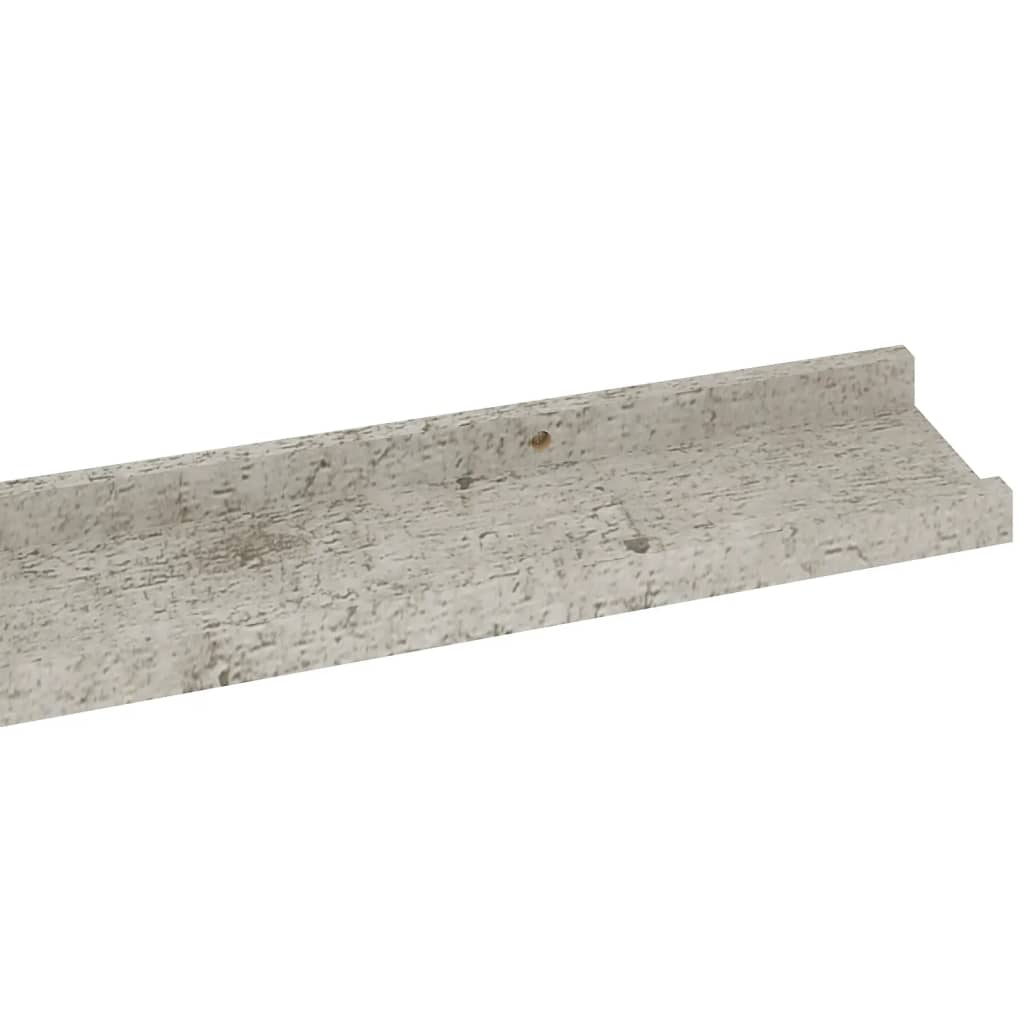 Seinähyllyt 4 kpl betoninharmaa 115x9x3 cm - Sisustajankoti.fi