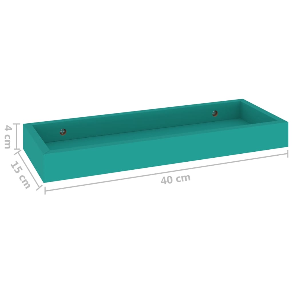 Loggia seinähyllyt 4 kpl sininen 40x15x4 cm MDF - Sisustajankoti.fi