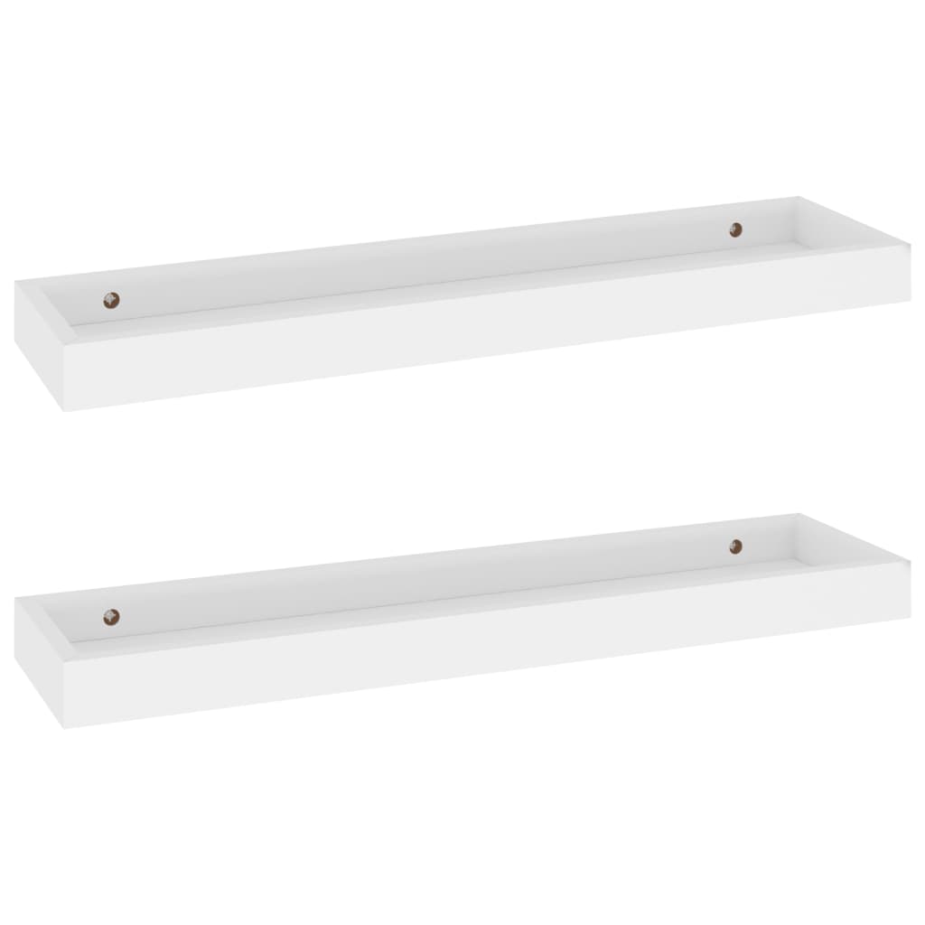 Loggia seinähyllyt 2 kpl valkoinen 60x15x4 cm MDF - Sisustajankoti.fi