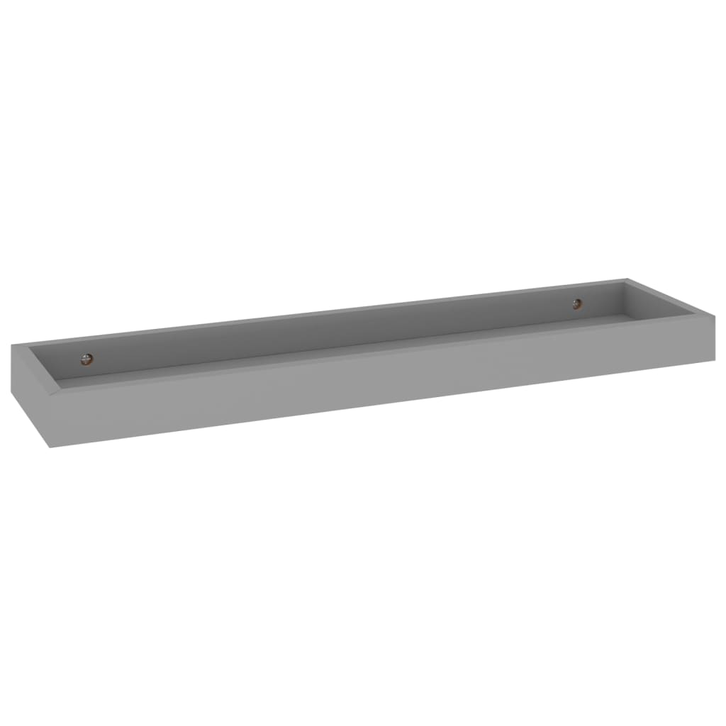 Loggia seinähyllyt 4 kpl harmaa 60x15x4 cm MDF - Sisustajankoti.fi