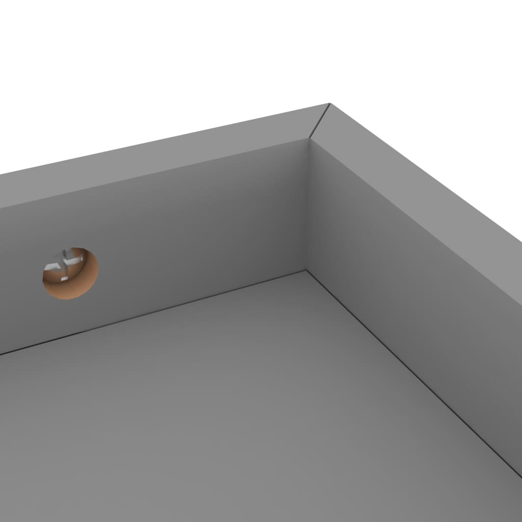 Loggia seinähyllyt 4 kpl harmaa 60x15x4 cm MDF - Sisustajankoti.fi