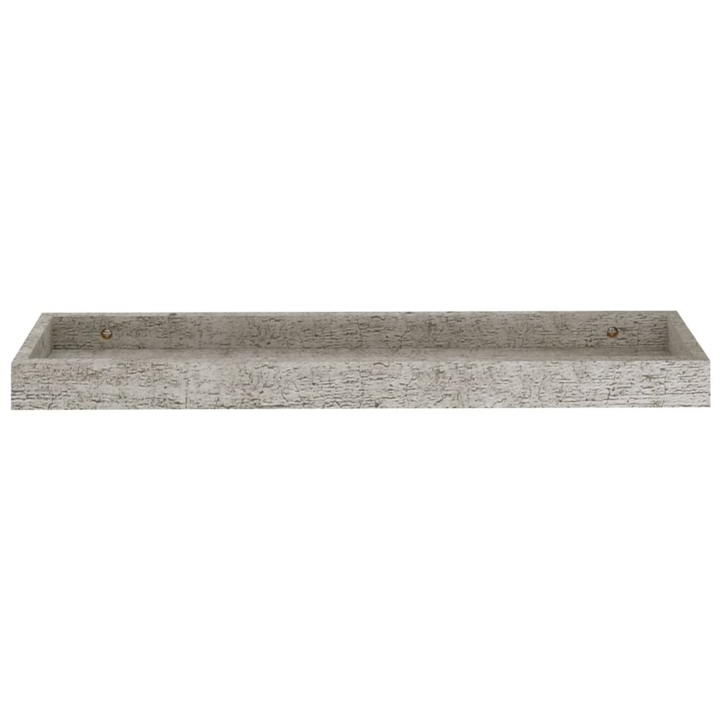 Loggia seinähyllyt 4 kpl betoninharmaa 60x15x4 cm MDF - Sisustajankoti.fi