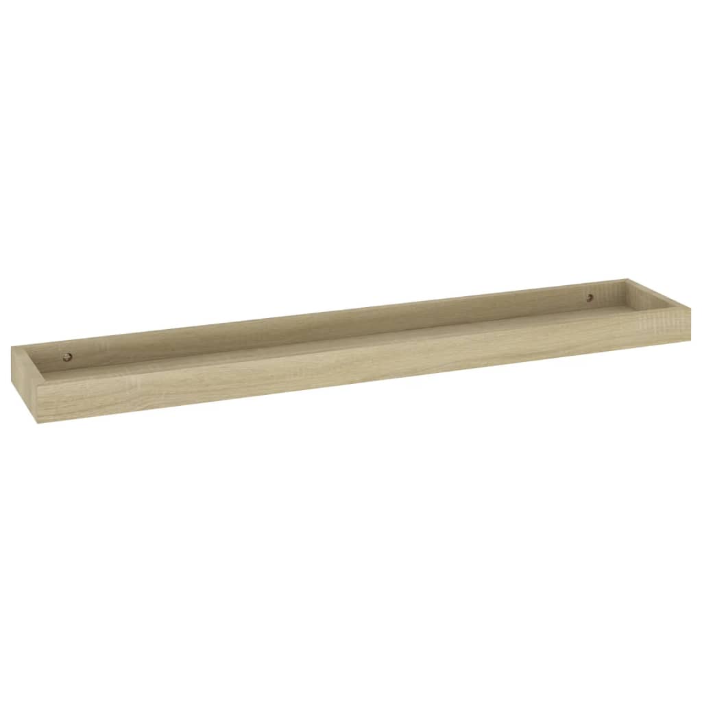 Loggia seinähyllyt 2 kpl tammi 80x15x4 cm MDF - Sisustajankoti.fi
