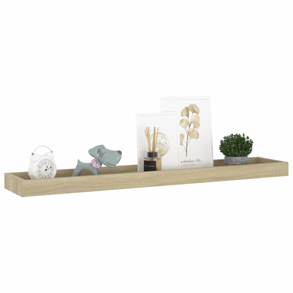 Loggia seinähyllyt 4 kpl tammi 80x15x4 cm MDF - Sisustajankoti.fi