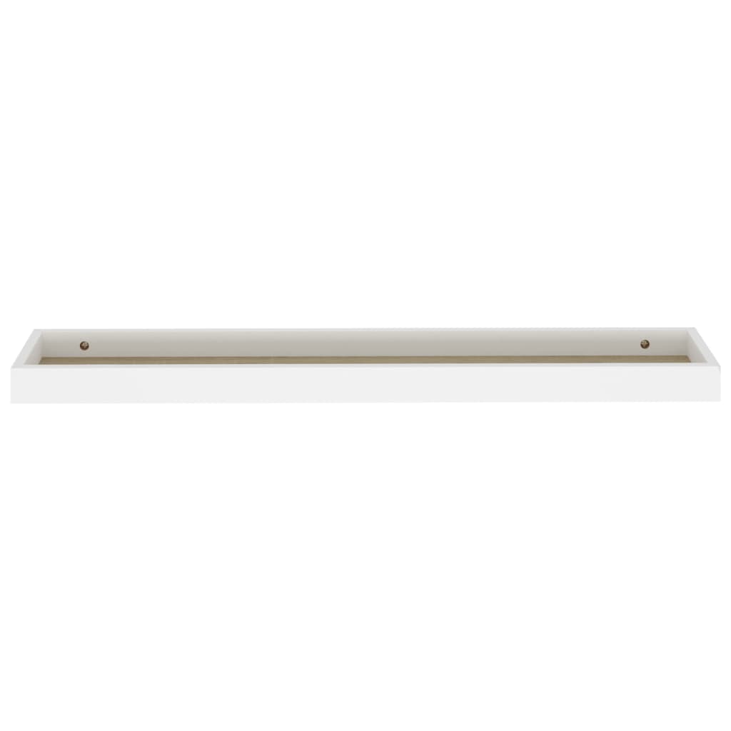 Loggia seinähyllyt 2 kpl tammi ja valkoinen 80x15x4 cm MDF - Sisustajankoti.fi