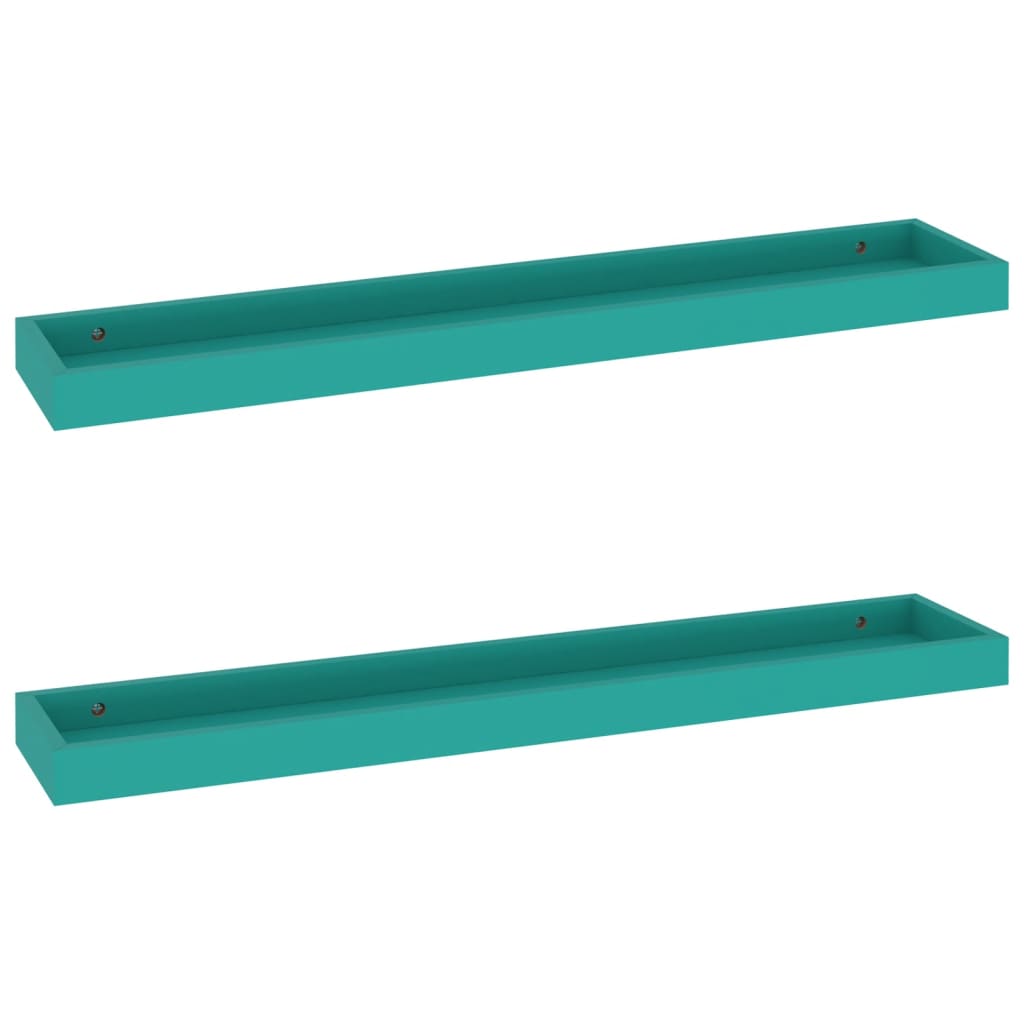 Loggia seinähyllyt 2 kpl sininen 80x15x4 cm MDF - Sisustajankoti.fi