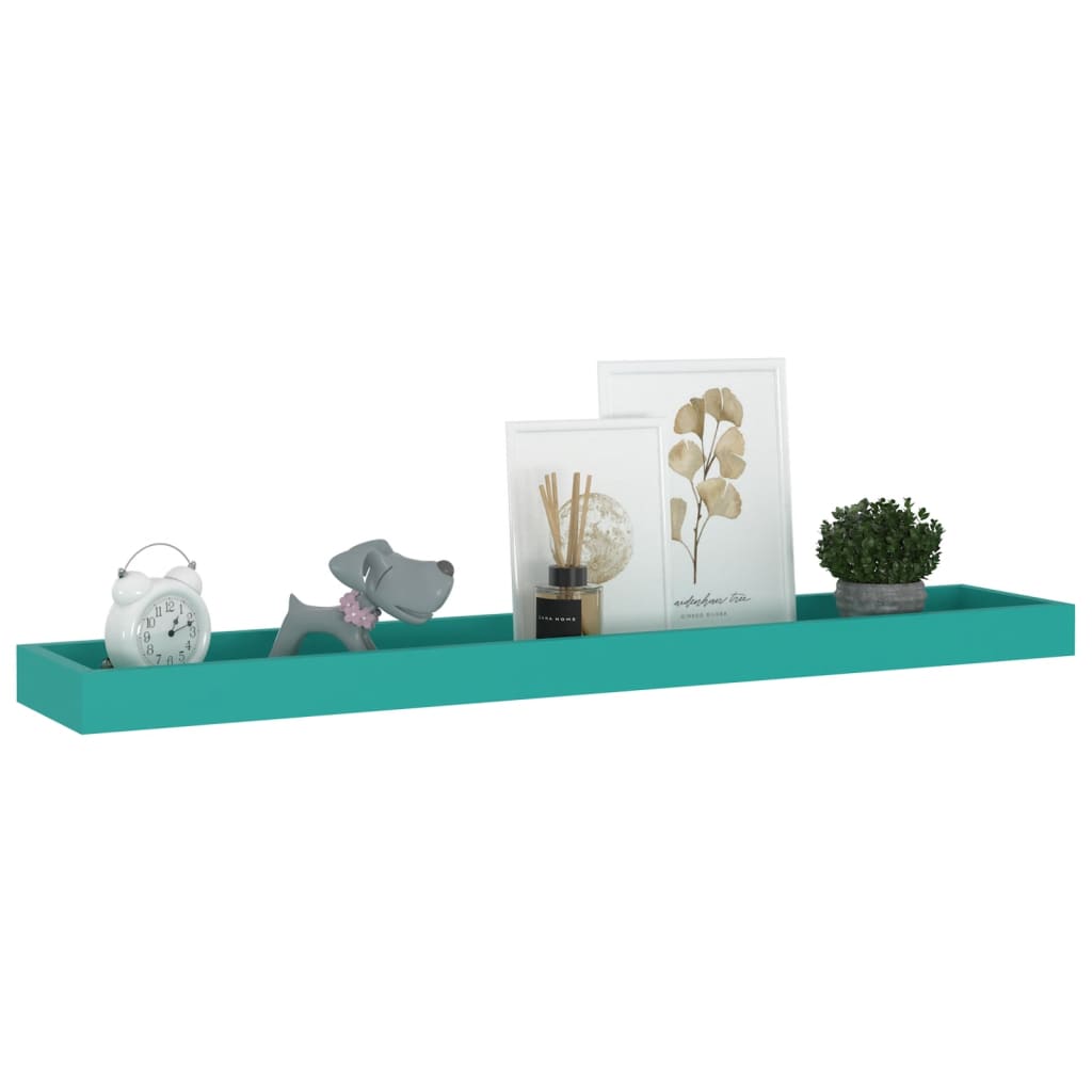 Loggia seinähyllyt 2 kpl sininen 80x15x4 cm MDF - Sisustajankoti.fi