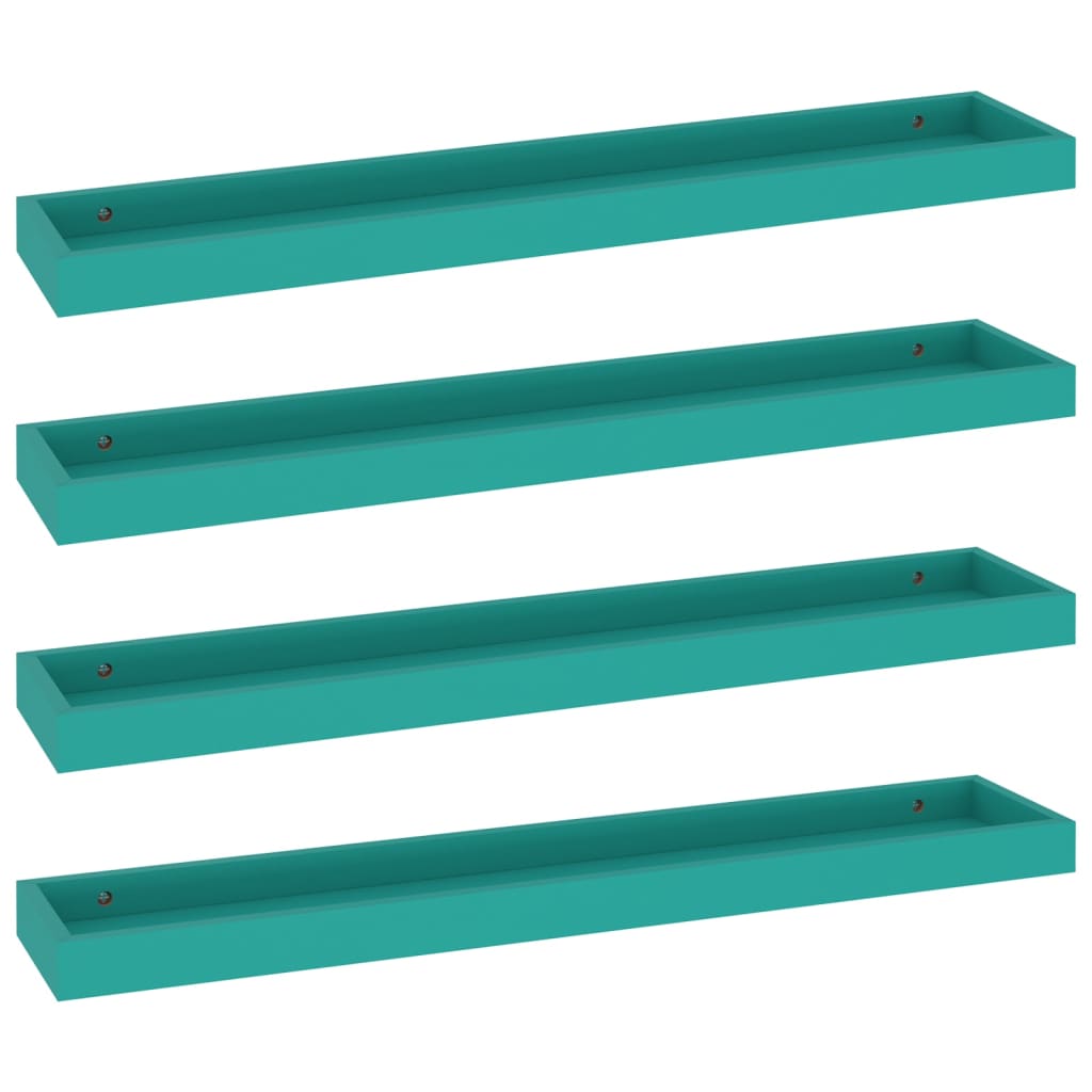 Loggia seinähyllyt 4 kpl sininen 80x15x4 cm MDF - Sisustajankoti.fi