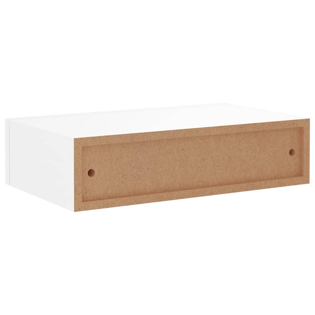 Seinälaatikkohylly valkoinen 40x23,5x10 cm MDF - Sisustajankoti.fi