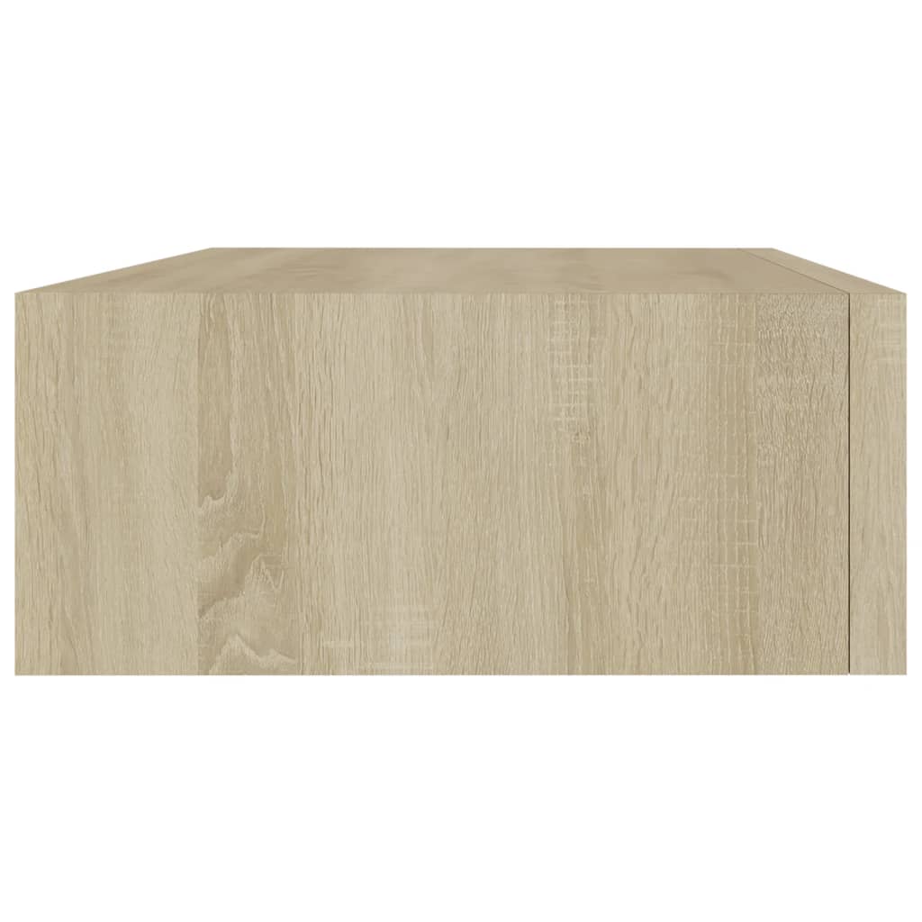 Seinälaatikkohylly tammi 40x23,5x10 cm MDF - Sisustajankoti.fi