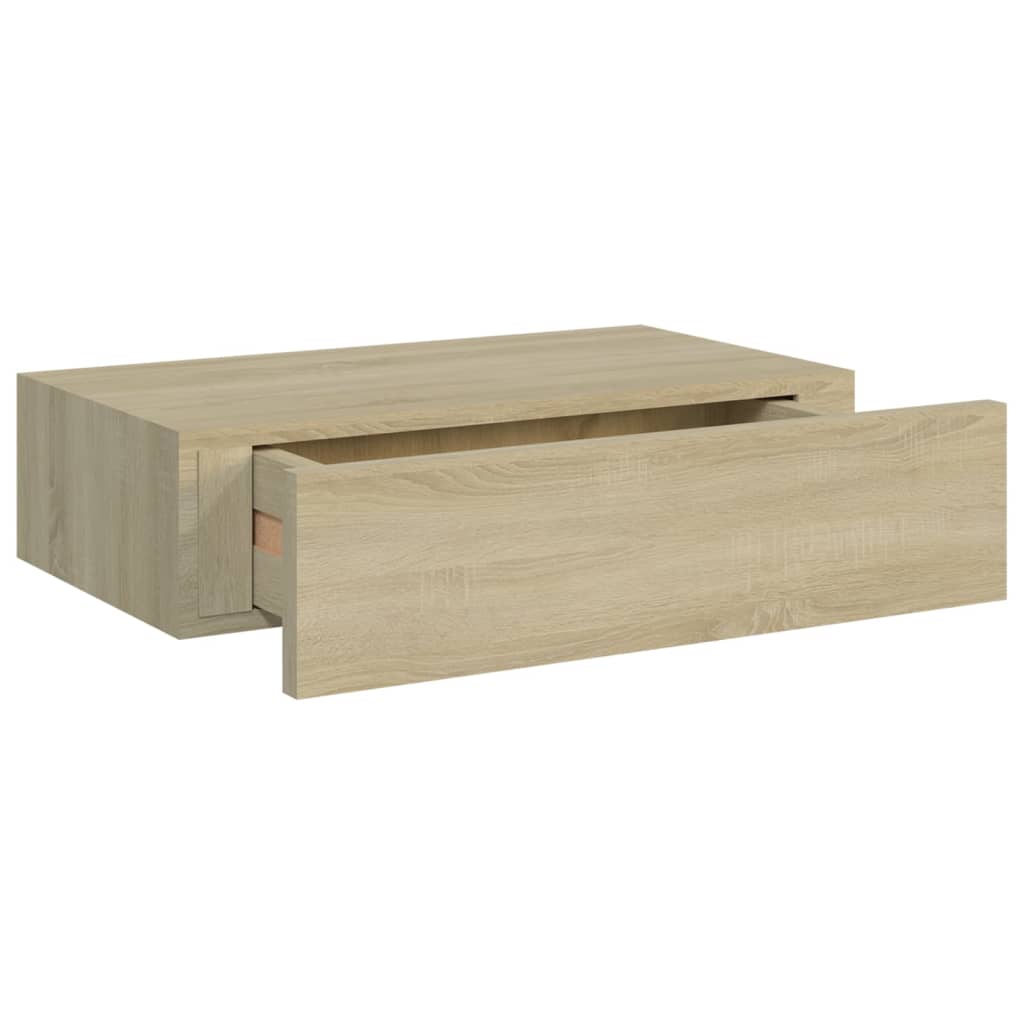 Seinälaatikkohylly tammi 40x23,5x10 cm MDF - Sisustajankoti.fi