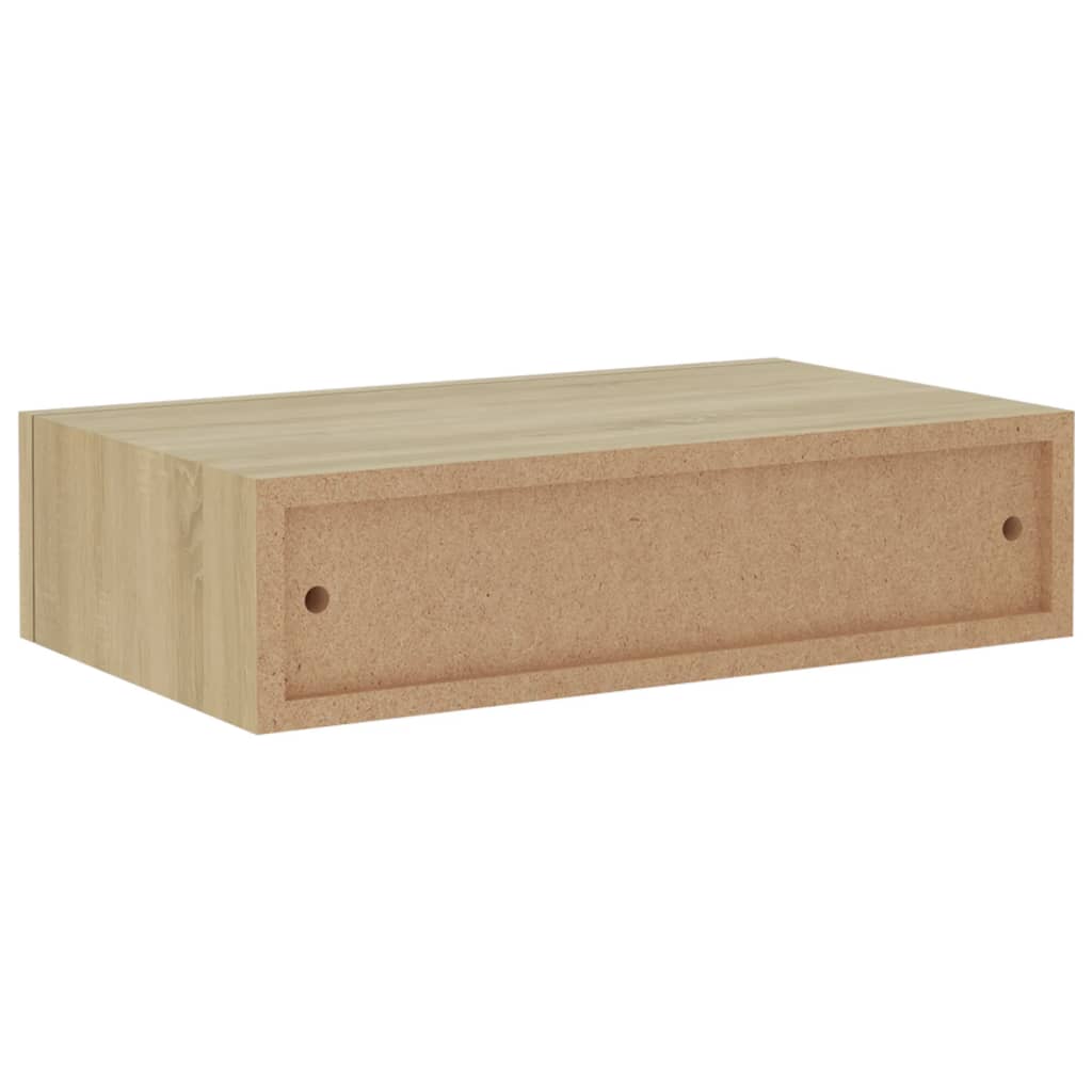 Seinälaatikkohylly tammi 40x23,5x10 cm MDF - Sisustajankoti.fi