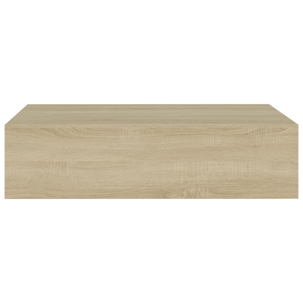 Seinälaatikkohyllyt 2 kpl tammi 40x23,5x10 cm MDF - Sisustajankoti.fi