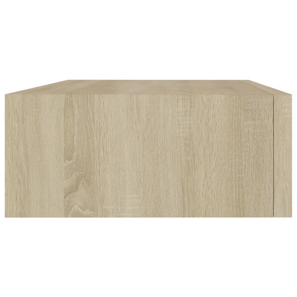 Seinälaatikkohyllyt 2 kpl tammi 40x23,5x10 cm MDF - Sisustajankoti.fi