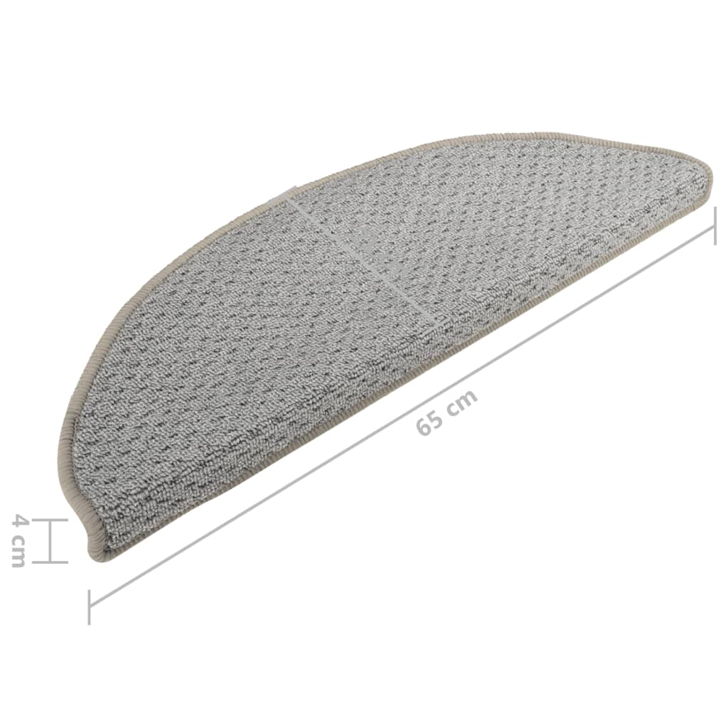 Porrasmatot 15 kpl harmaa 65x25 cm - Sisustajankoti.fi