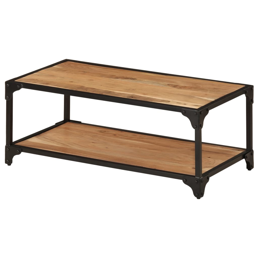 Sohvapöytä 90x45x35 cm täysi akaasiapuu - Sisustajankoti.fi