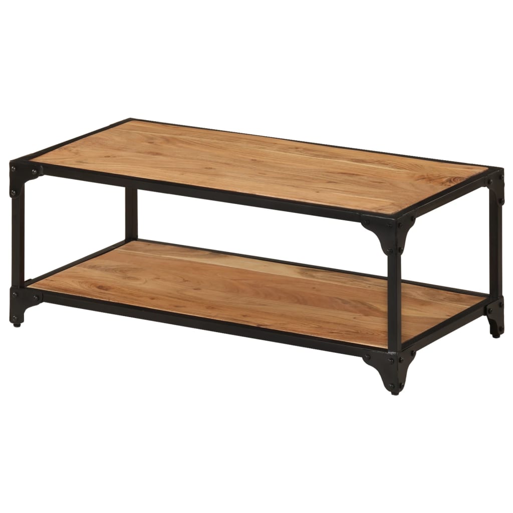 Sohvapöytä 90x45x35 cm täysi akaasiapuu - Sisustajankoti.fi