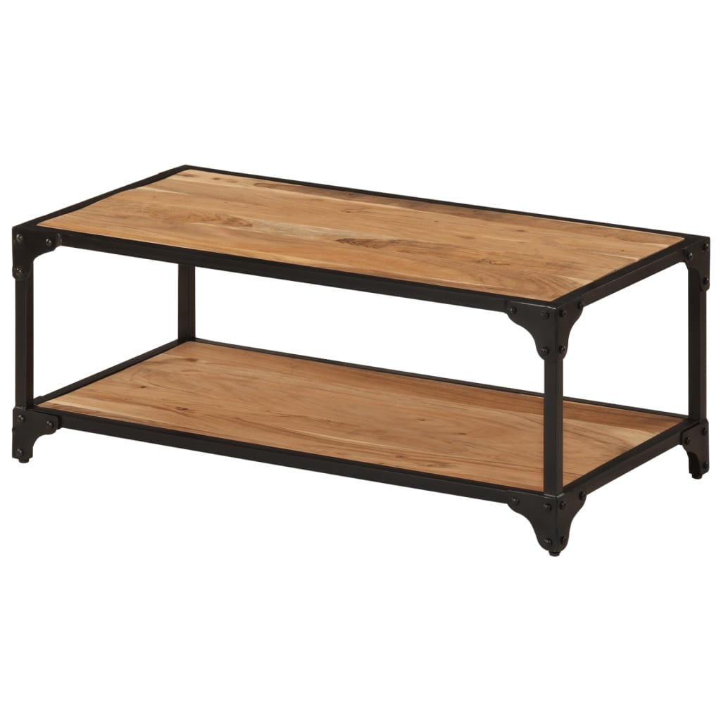 Sohvapöytä 90x45x35 cm täysi akaasiapuu - Sisustajankoti.fi