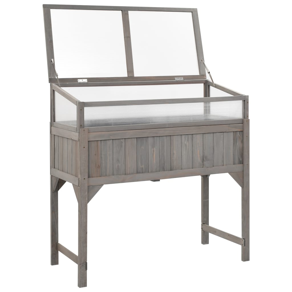 Jalallinen kasvihuoneellinen istutuslaatikko 110x54x120cm kuusi - Sisustajankoti.fi
