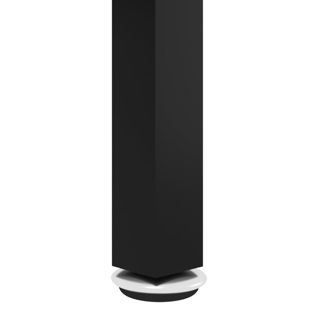 Teepöytä musta ja musta marmori 70 cm karkaistu lasi - Sisustajankoti.fi
