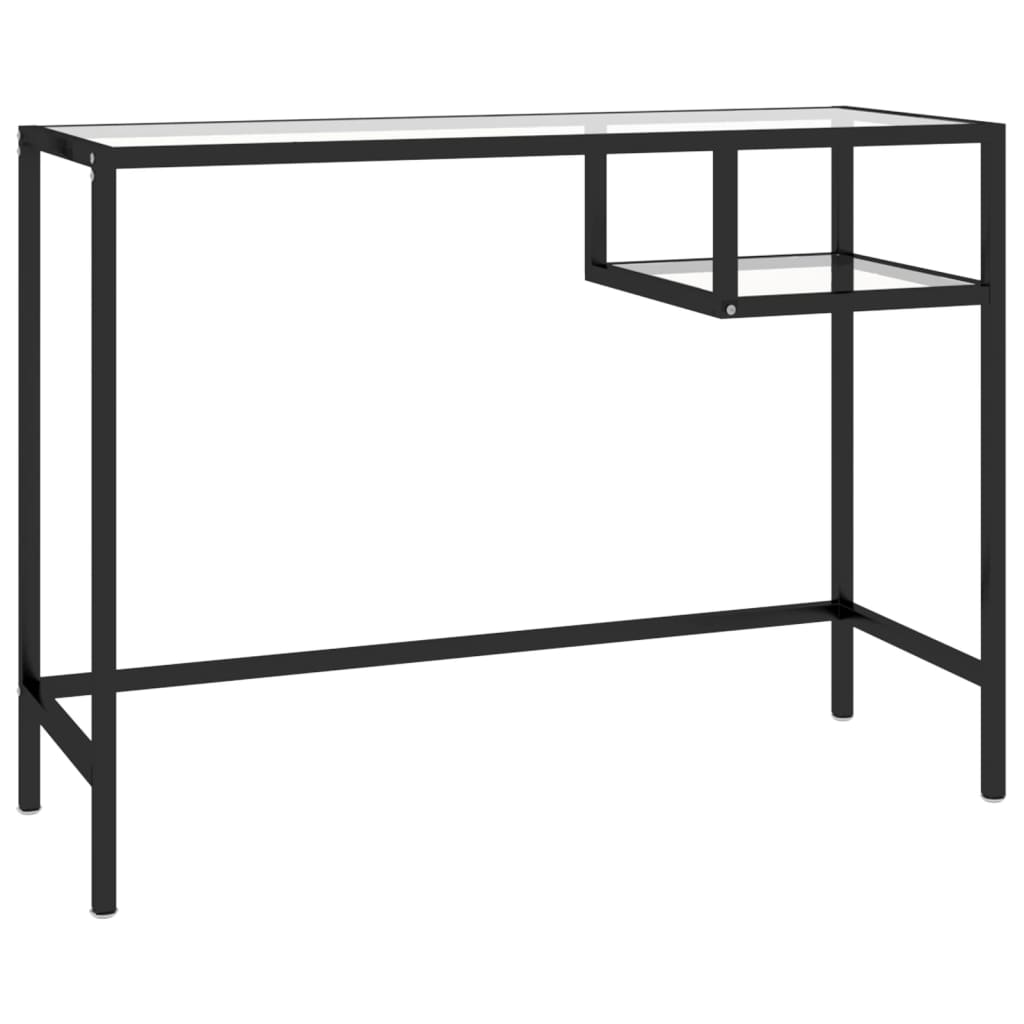 Tietokonepöytä läpinäkyvä 100x36x74 cm lasi - Sisustajankoti.fi