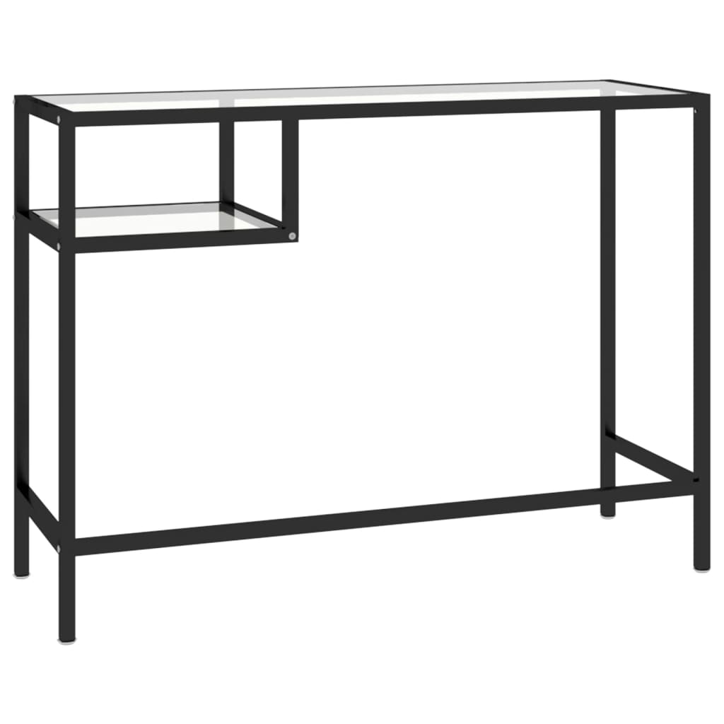 Tietokonepöytä läpinäkyvä 100x36x74 cm lasi - Sisustajankoti.fi