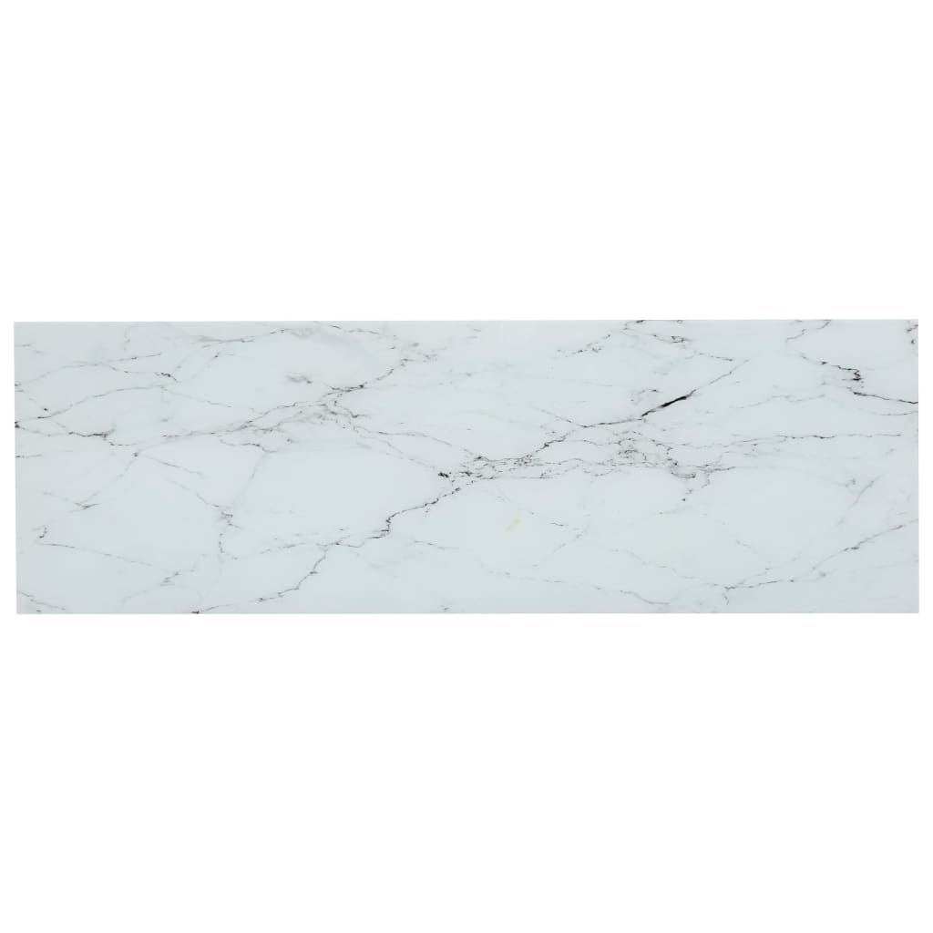 Konsolipöytä läpinäkyvä ja valkoinen marmori 100x36x90 cm lasi - Sisustajankoti.fi