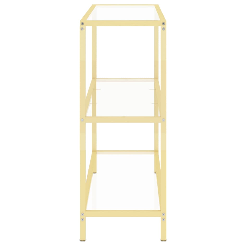 Konsolipöytä läpinäkyvä 100x36x90 cm karkaistu lasi - Sisustajankoti.fi