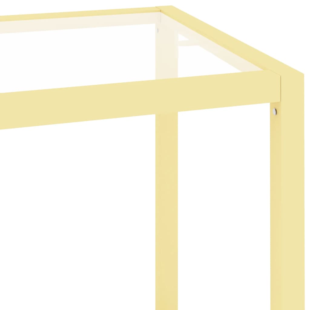 Konsolipöytä läpinäkyvä 100x36x90 cm karkaistu lasi - Sisustajankoti.fi