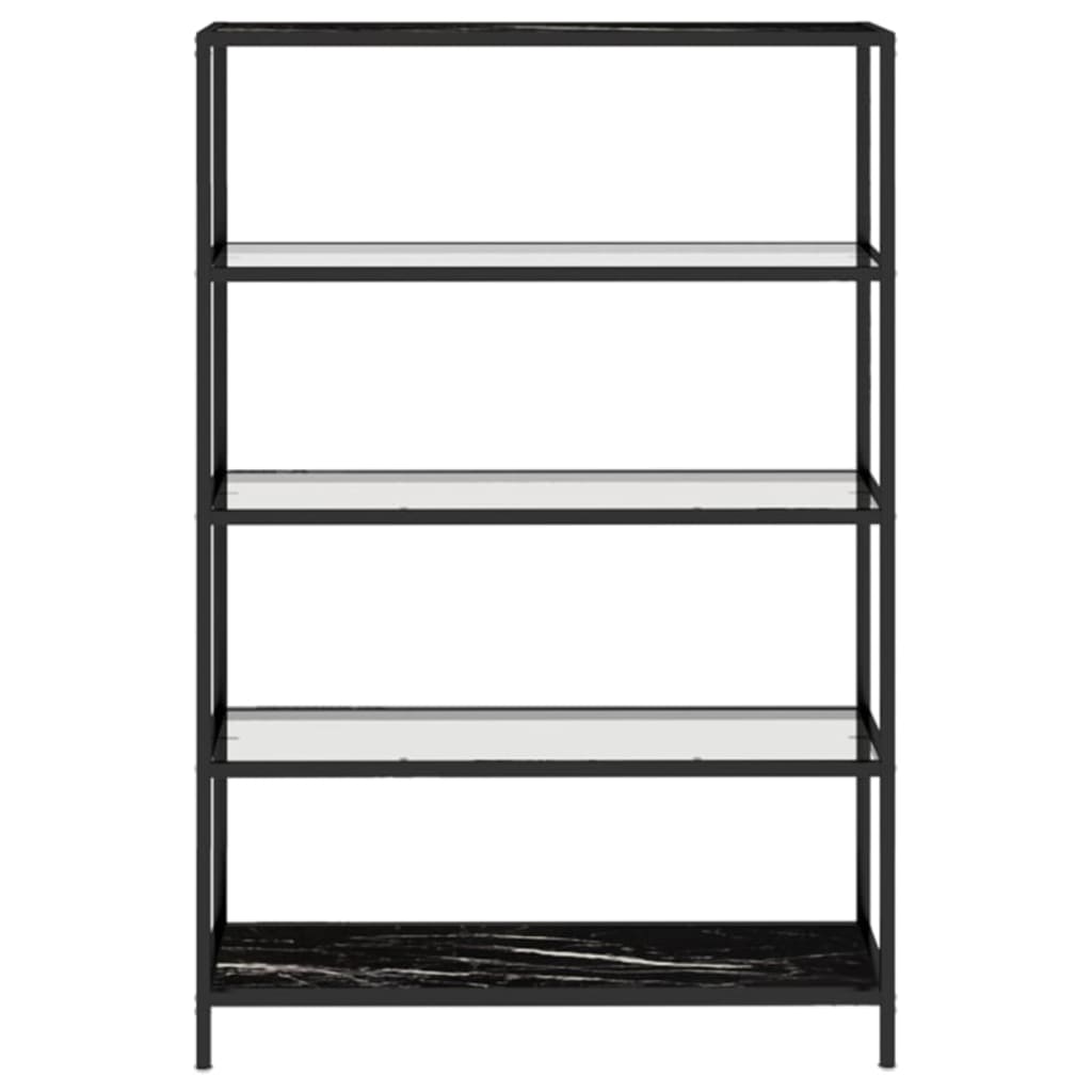 Konsolipöytä musta marmori ja läpinäkyvä 100x36x168 cm lasi - Sisustajankoti.fi