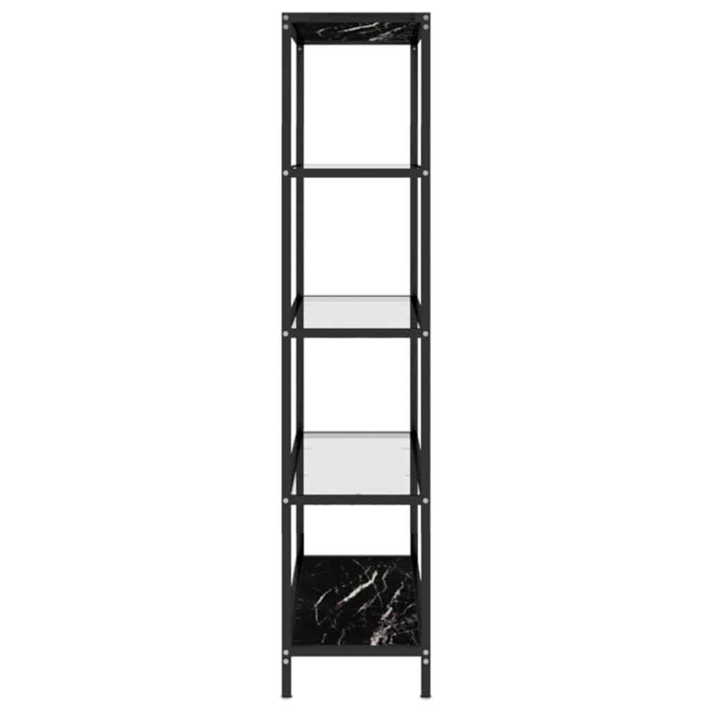 Konsolipöytä musta marmori ja läpinäkyvä 100x36x168 cm lasi - Sisustajankoti.fi