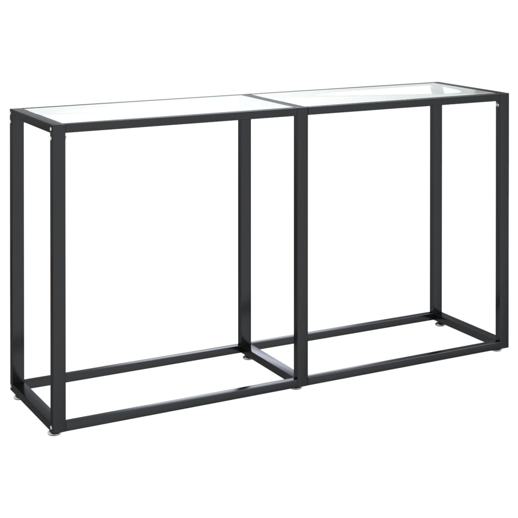Konsolipöytä läpinäkyvä 140x35x75,5 cm karkaistu lasi - Sisustajankoti.fi