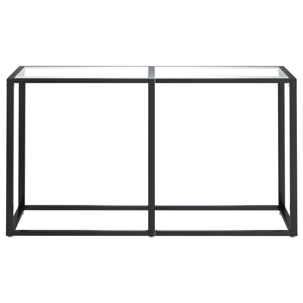 Konsolipöytä läpinäkyvä 140x35x75,5 cm karkaistu lasi - Sisustajankoti.fi