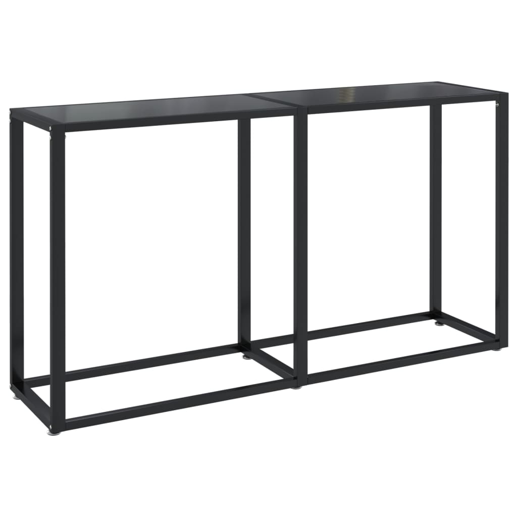 Konsolipöytä musta 140x35x75,5 cm karkaistu lasi - Sisustajankoti.fi