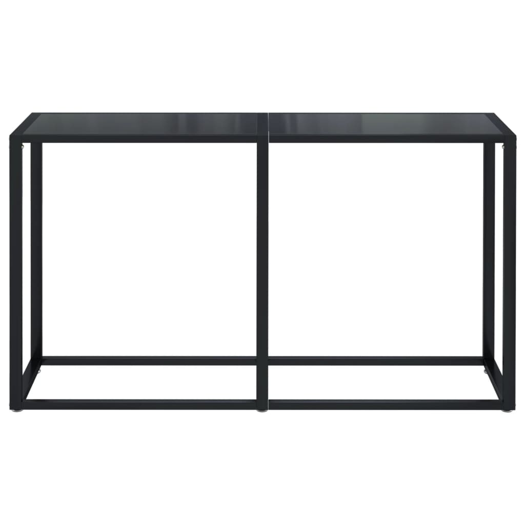Konsolipöytä musta 140x35x75,5 cm karkaistu lasi - Sisustajankoti.fi