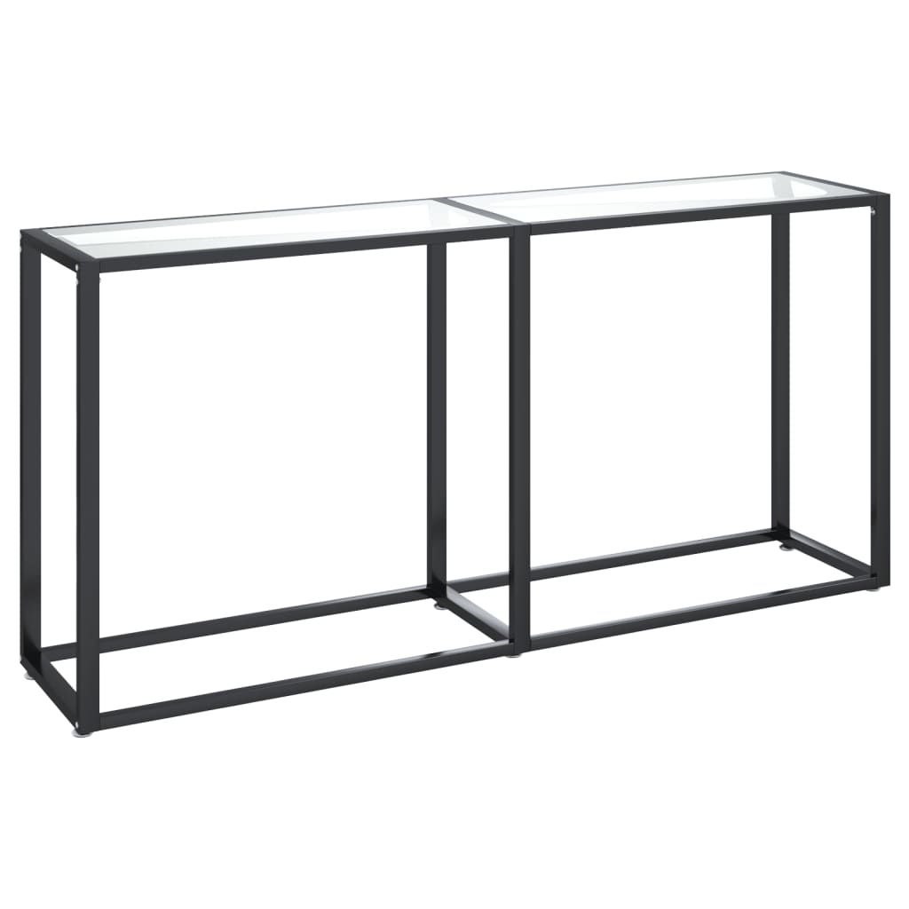 Konsolipöytä läpinäkyvä 160x35x75,5 cm karkaistu lasi - Sisustajankoti.fi
