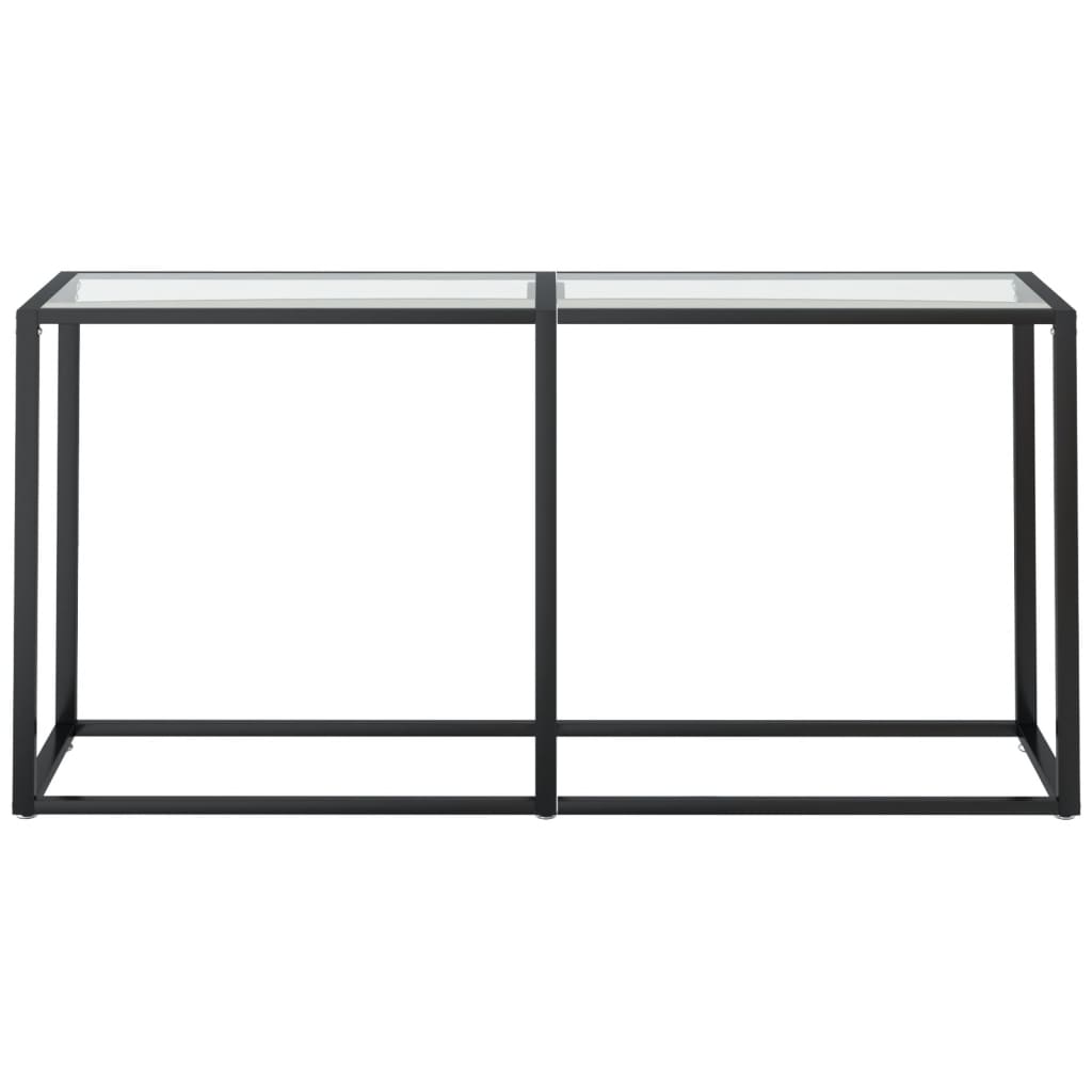 Konsolipöytä läpinäkyvä 160x35x75,5 cm karkaistu lasi - Sisustajankoti.fi