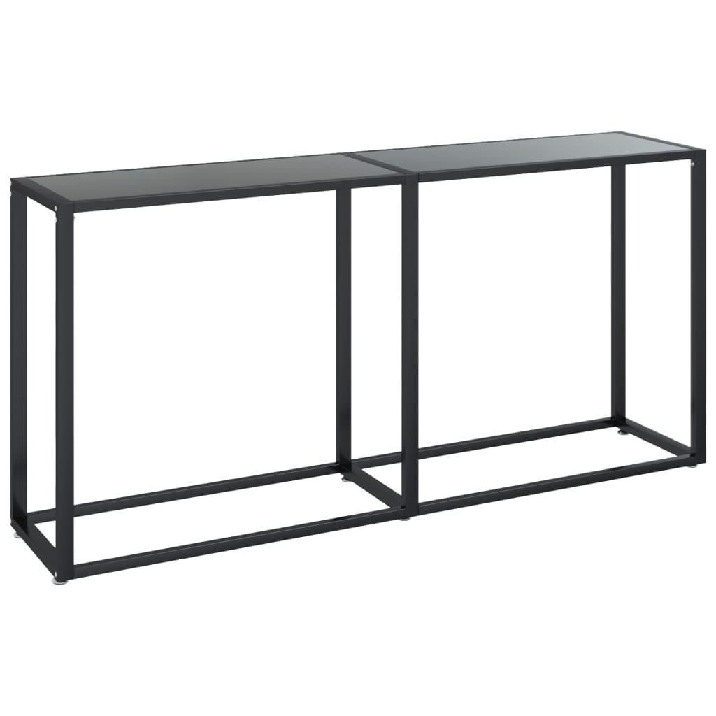 Konsolipöytä musta 160x35x75,5 cm karkaistu lasi - Sisustajankoti.fi